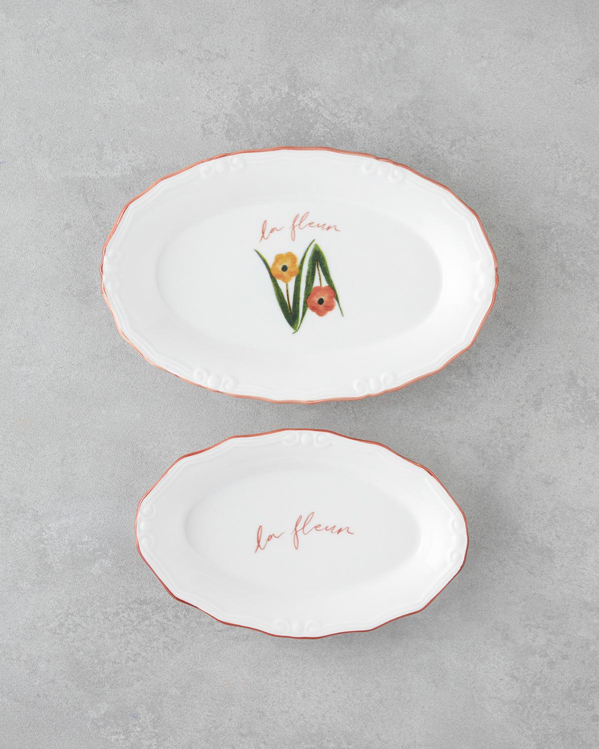 Fleur Porselen Kahvaltı Takımı 20 Parça 6 Kişilik Renkli