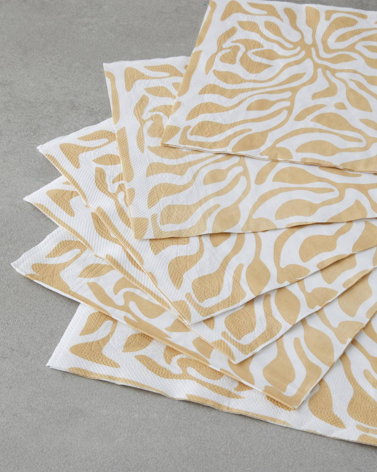 Fleurwave Kağıt 20'li Kağıt Peçete 33x33 cm Bej