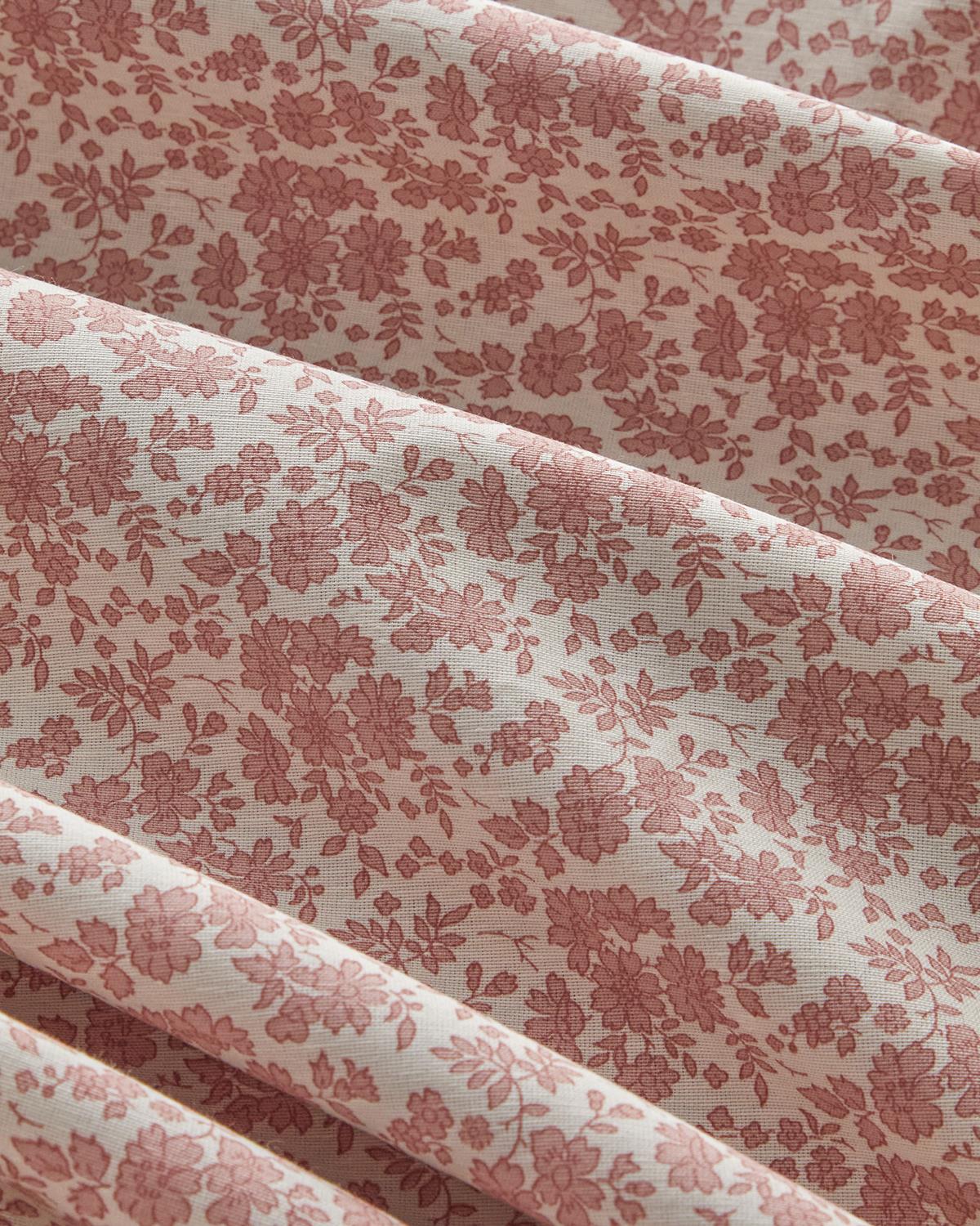 Floral Breeze Kolay Ütülenir Çift Kişilik Nevresim Takımı 200x220 cm Pembe - Mavi