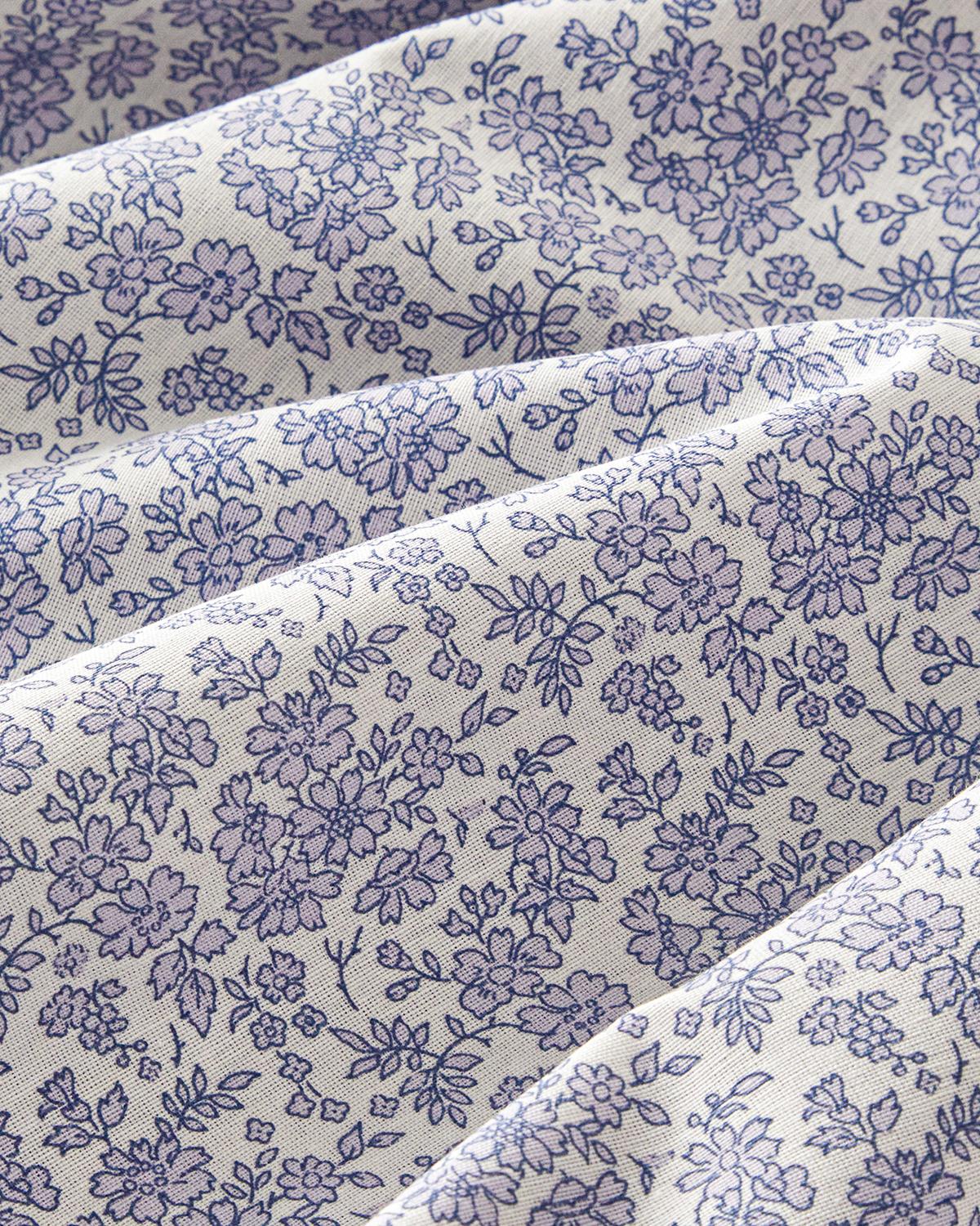 Floral Breeze Kolay Ütülenir Çift Kişilik Nevresim Takımı 200x220 cm Mor