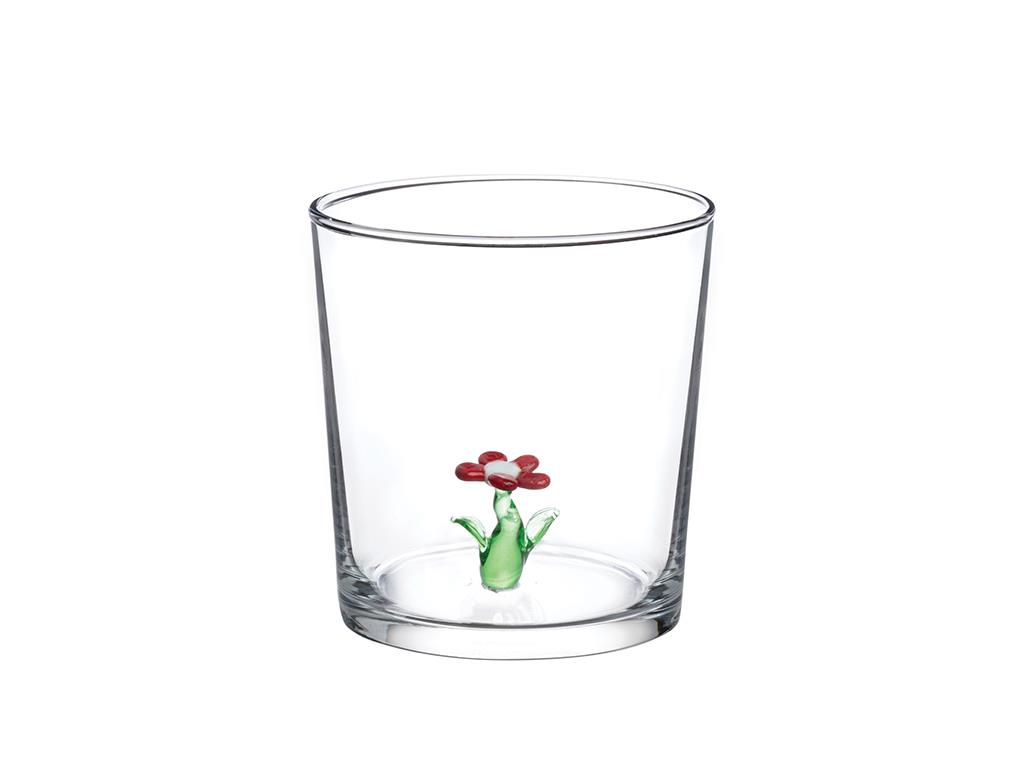 Flower Cam Bardak Kırmızı