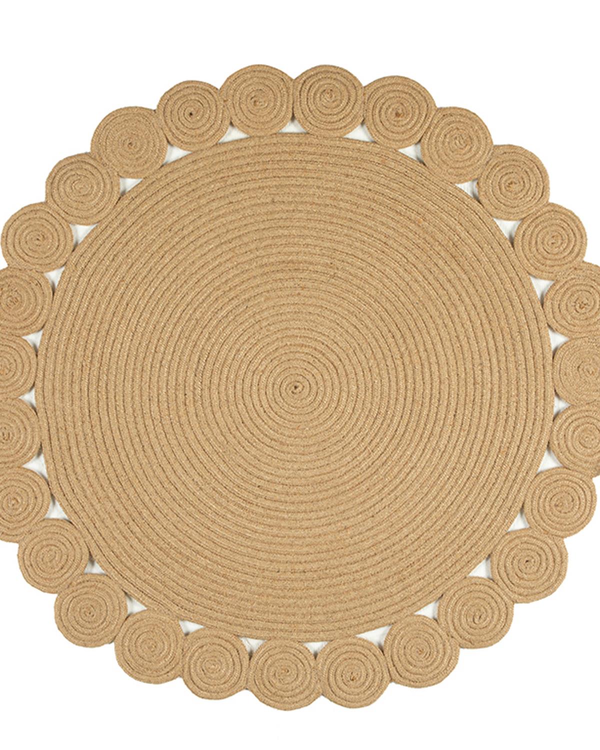 Flower Jüt Kilim Naturel