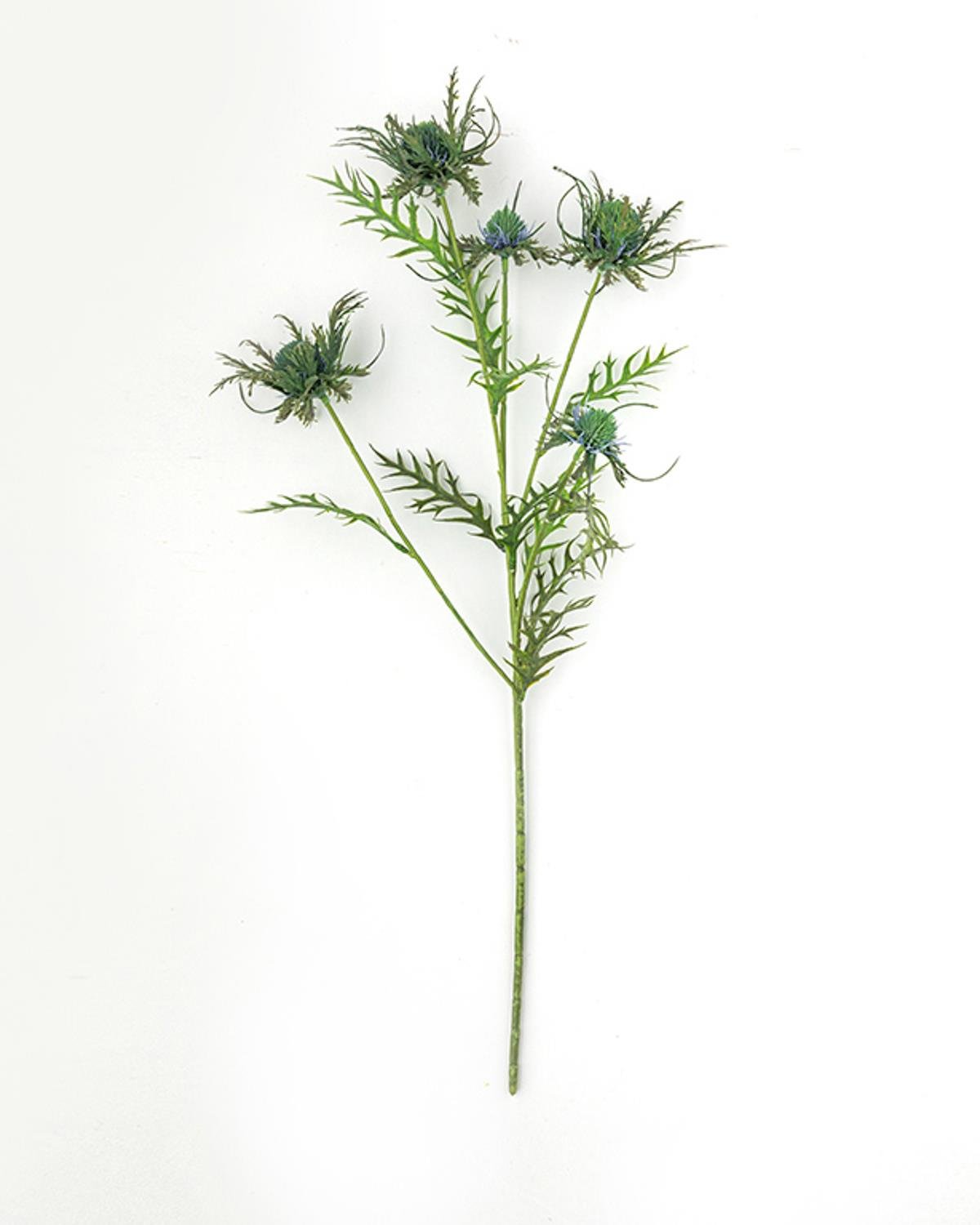 Flower Tek Dal Yapay Çiçek Mavi