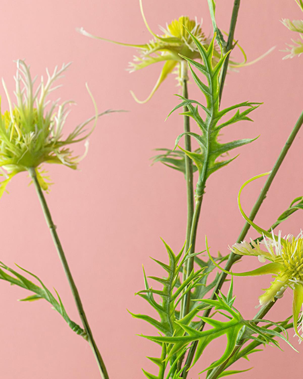 Flower Tek Dal Yapay Çiçek Yeşil