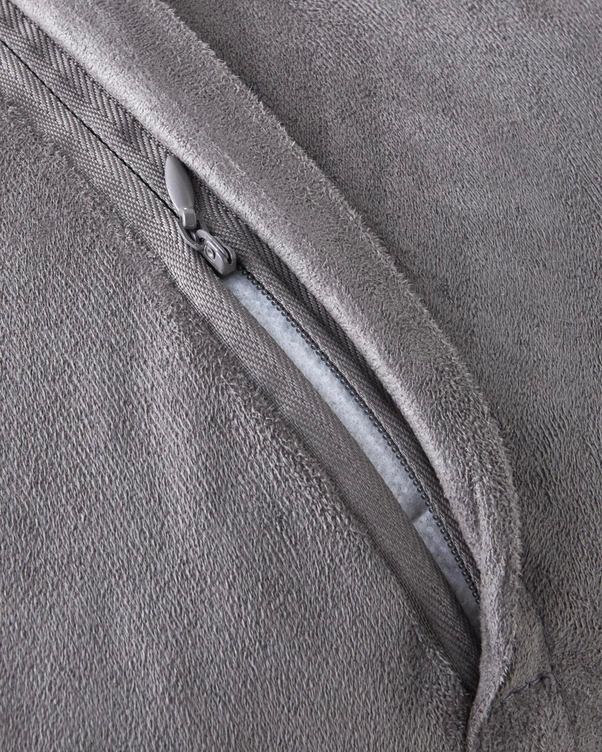 Fluffy Kırlent Kılıfı 45x45 cm Gri