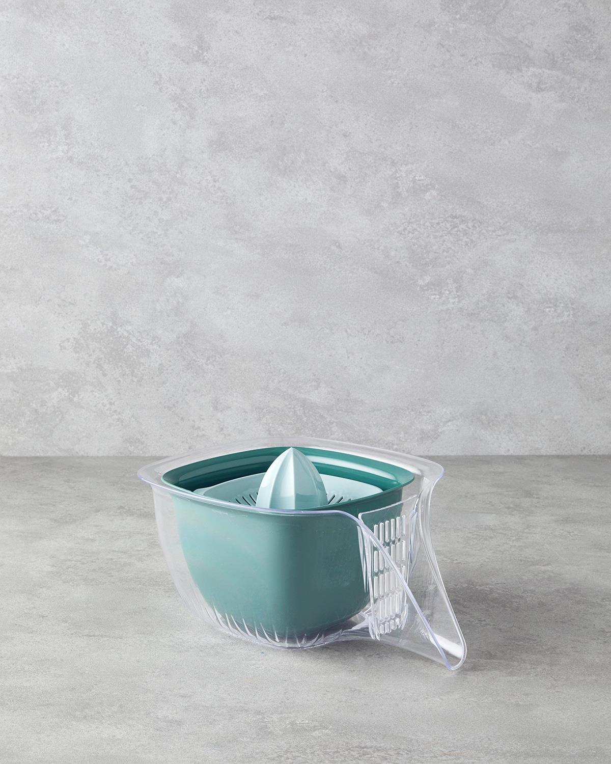 Fresco Plastik 4 Parça Süzgeç 3 x 1,8 x 0,5 Litre Yeşil