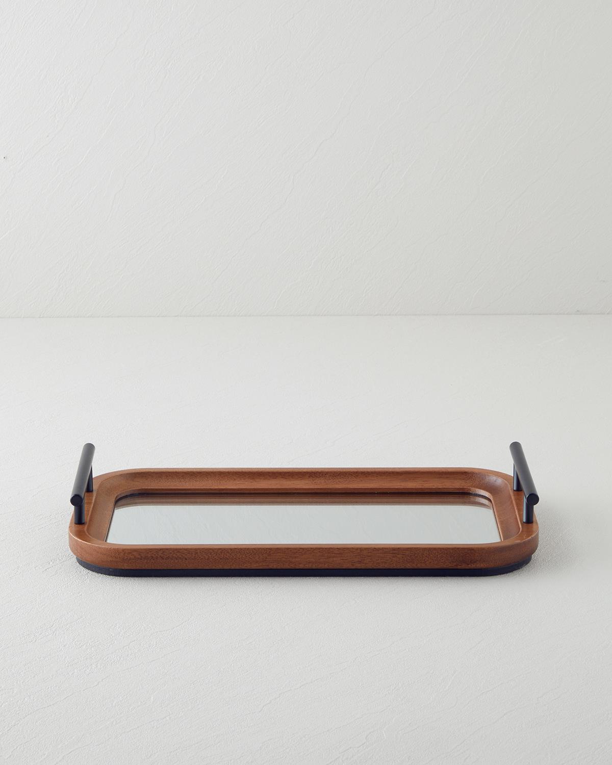 Frida Dekoratif Tepsi 19x36 cm Kahve