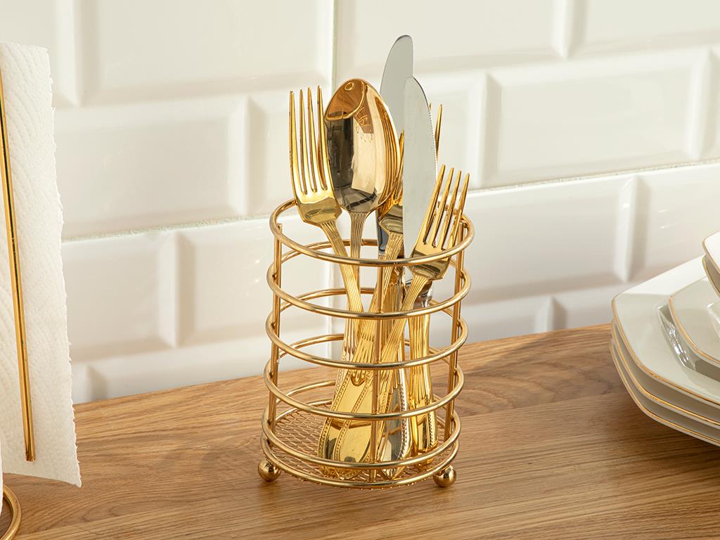 Galio Metal 3'lü Düzenleyici Set 17x11-25-12x10 cm Gold