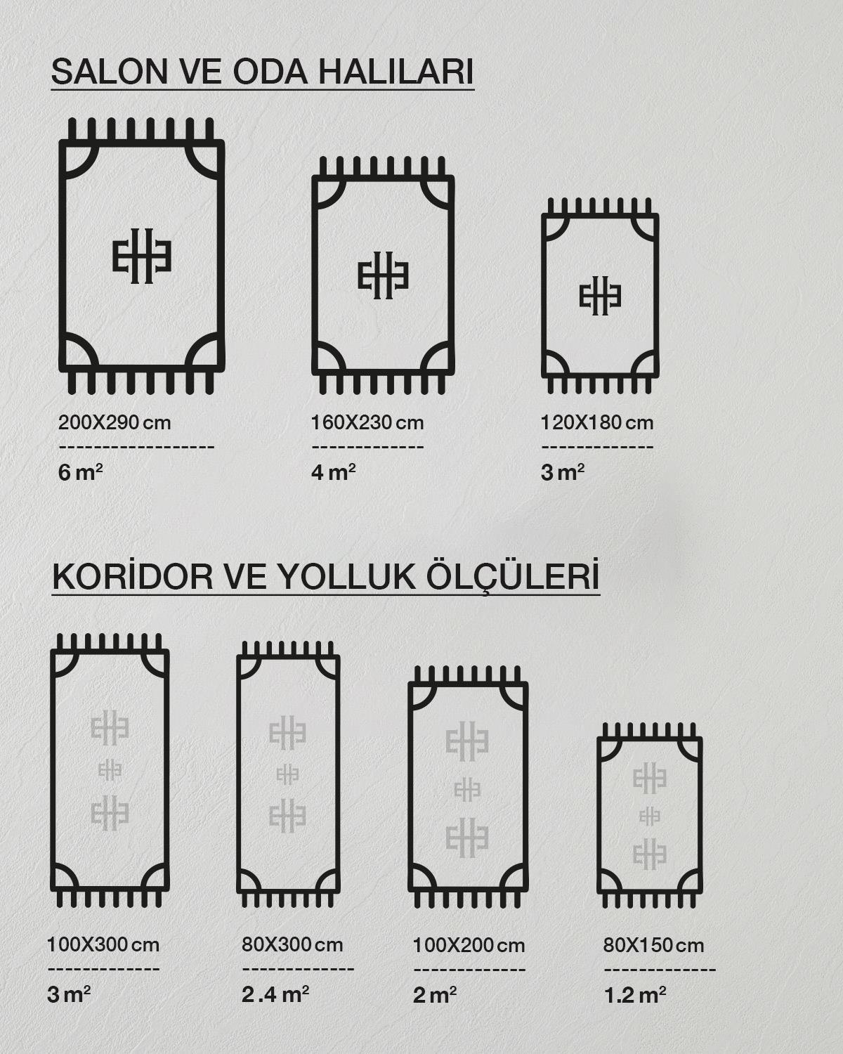 Gia Halı 80x300 cm Bej