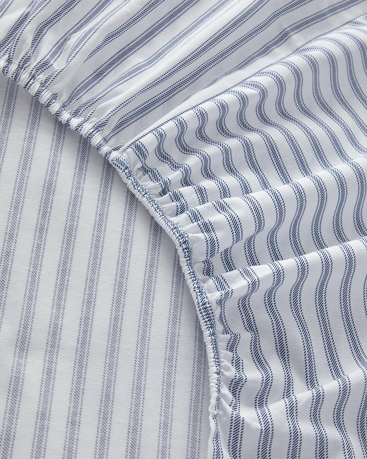 Gingham Tek Kişilik Nevresim Takımı Lacivert