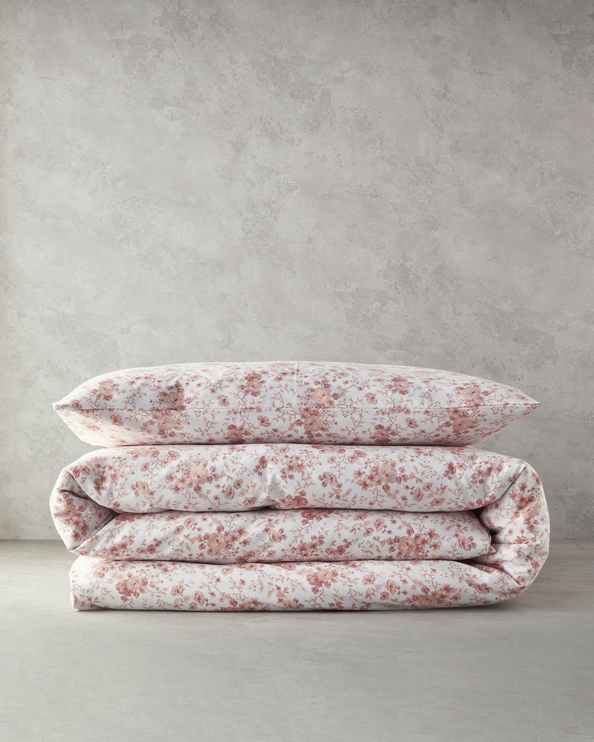 Glam Rose Tek Kişilik Nevresim Takımı Pembe