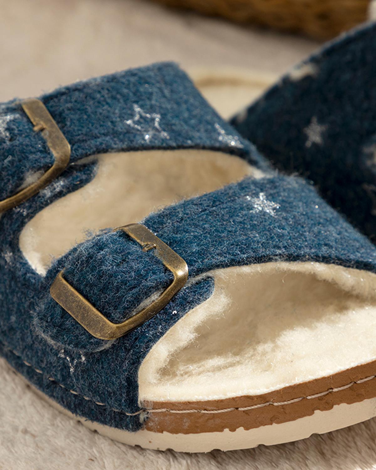 Glam Stars Keçe Kadın Ev Terliği 36 Lacivert