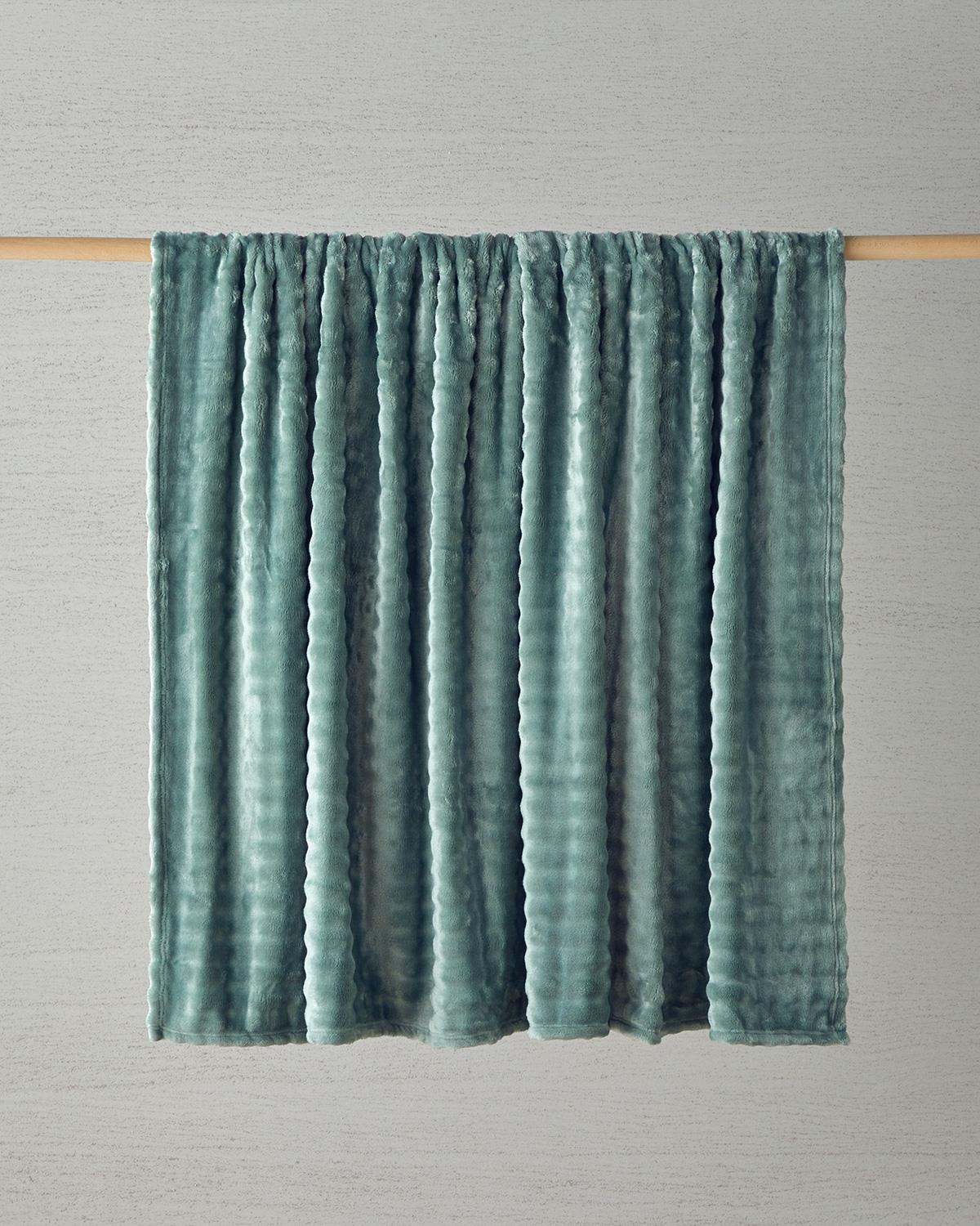 Glance Bubble Supersoft Çift Kişilik Battaniye 200x220 cm Adaçayı Yeşili