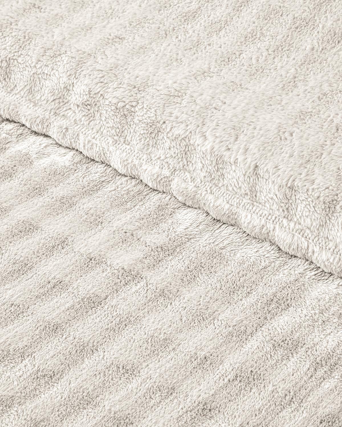 Glance Bubble Supersoft Çift Kişilik Battaniye 200x220 cm Krem