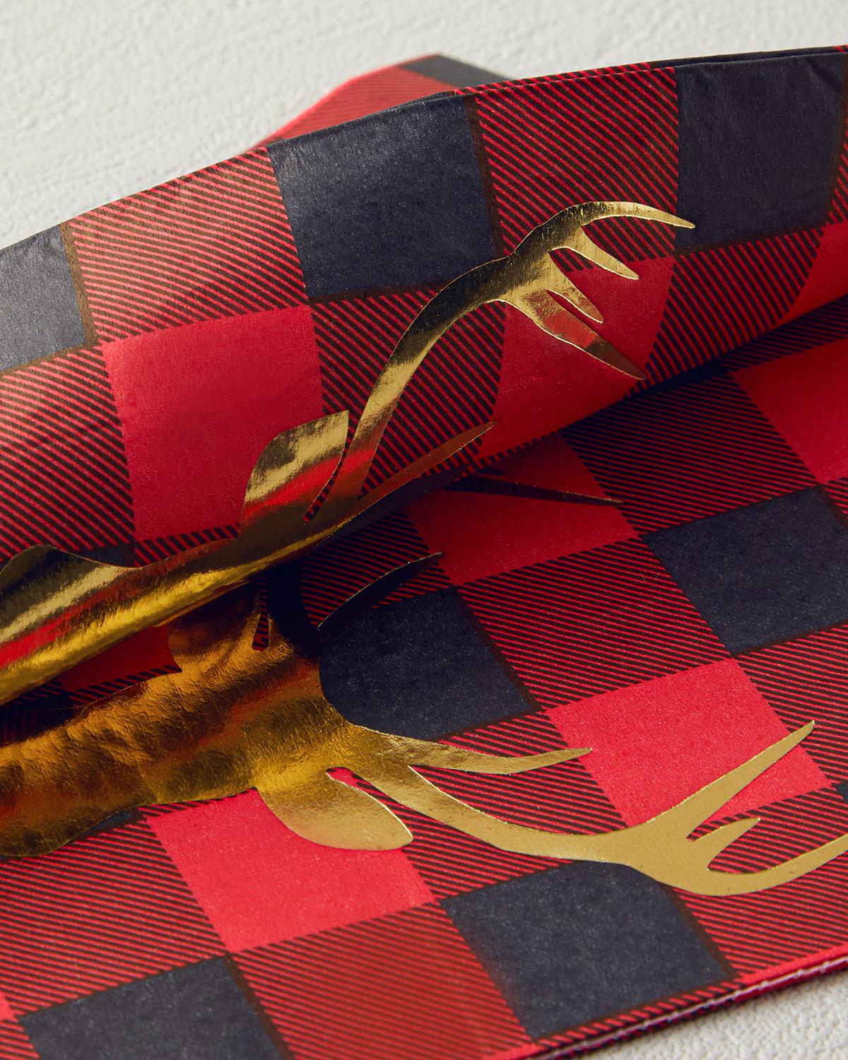 Gold Deer Kağıt 12'li Kağıt Peçete 33x40 Cm Kırmızı