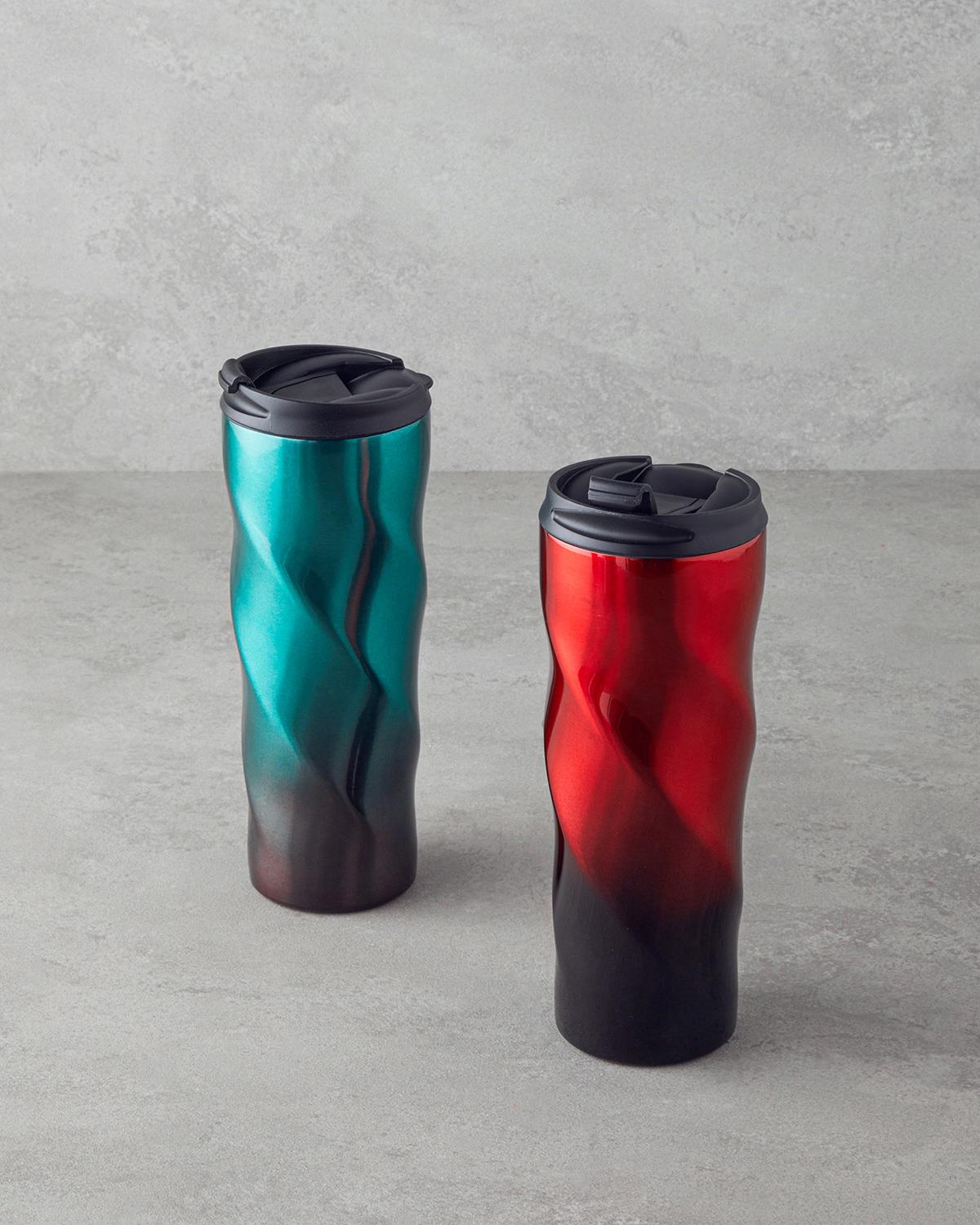 Good Mood Oslo Çelik Travel Mug 500 ml Kırmızı-Siyah