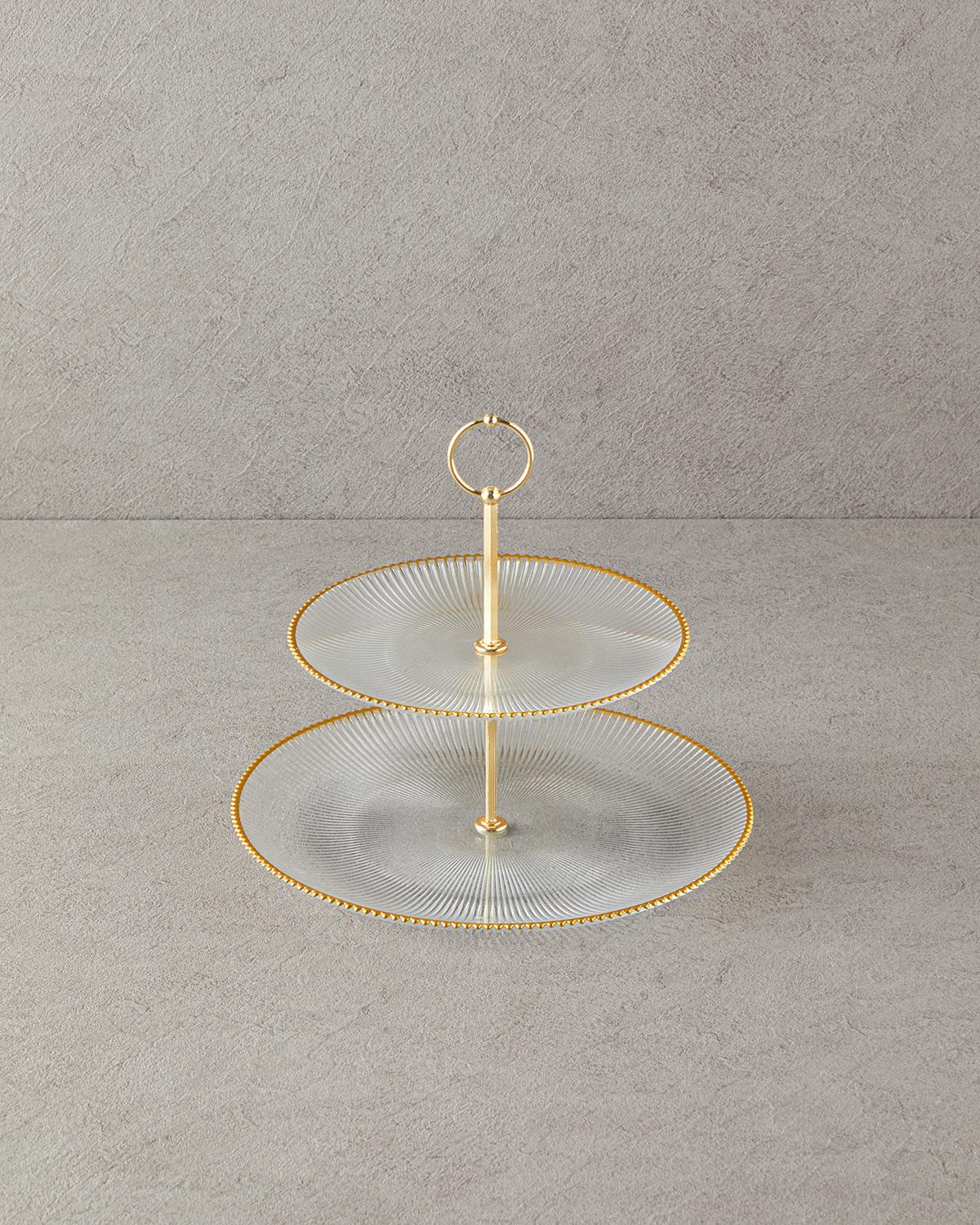 Graceful Shapes Cam Katlı Servis Gold