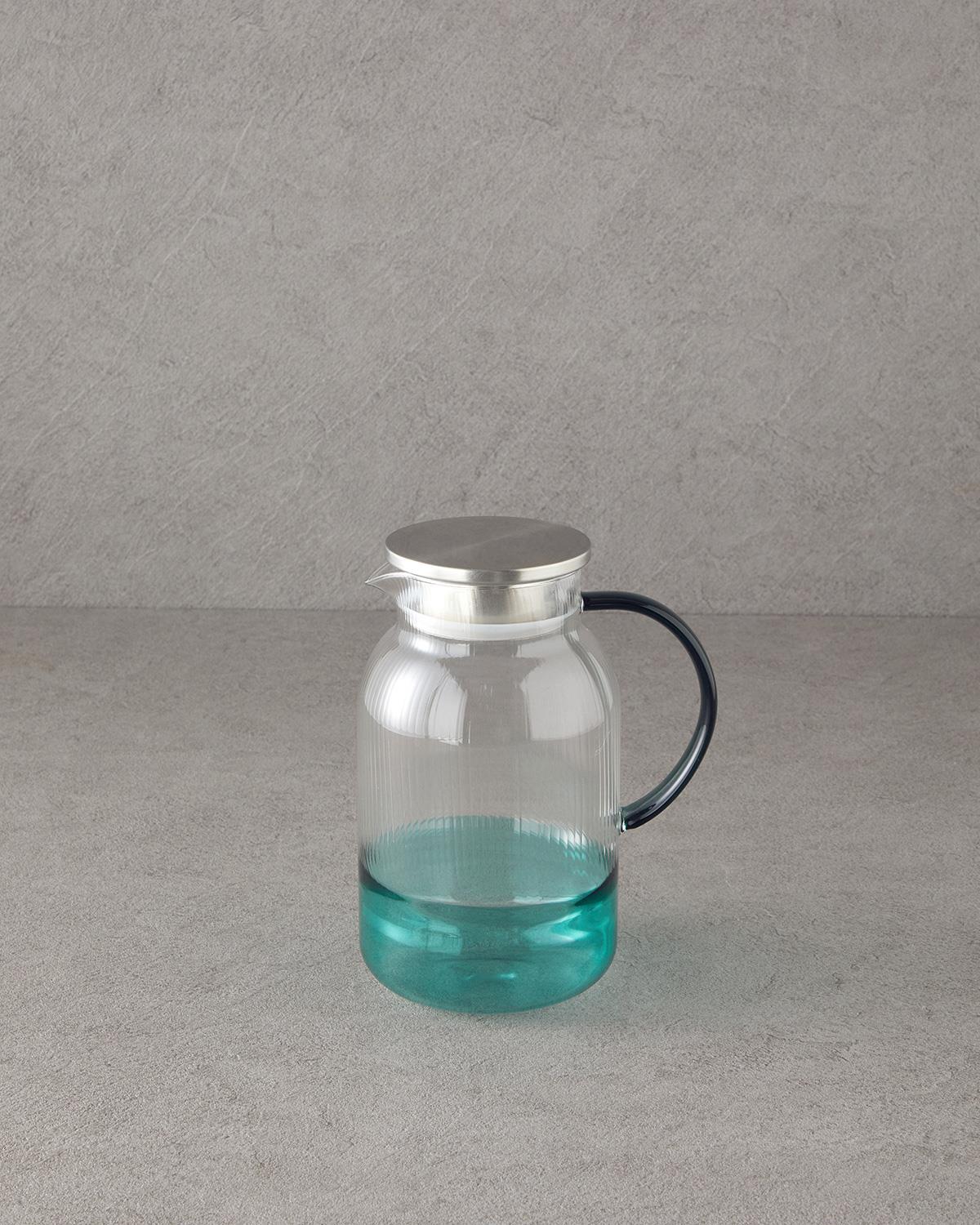 Grena Borosilikat Cam Sürahi 1500 ml Yeşil