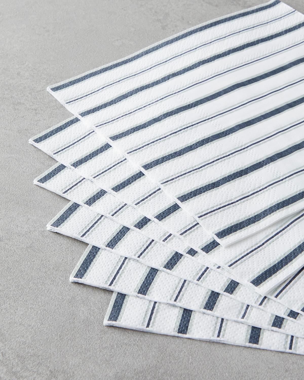 Grify Kağıt 20'li Kağıt Peçete 33x33 cm Siyah - Beyaz