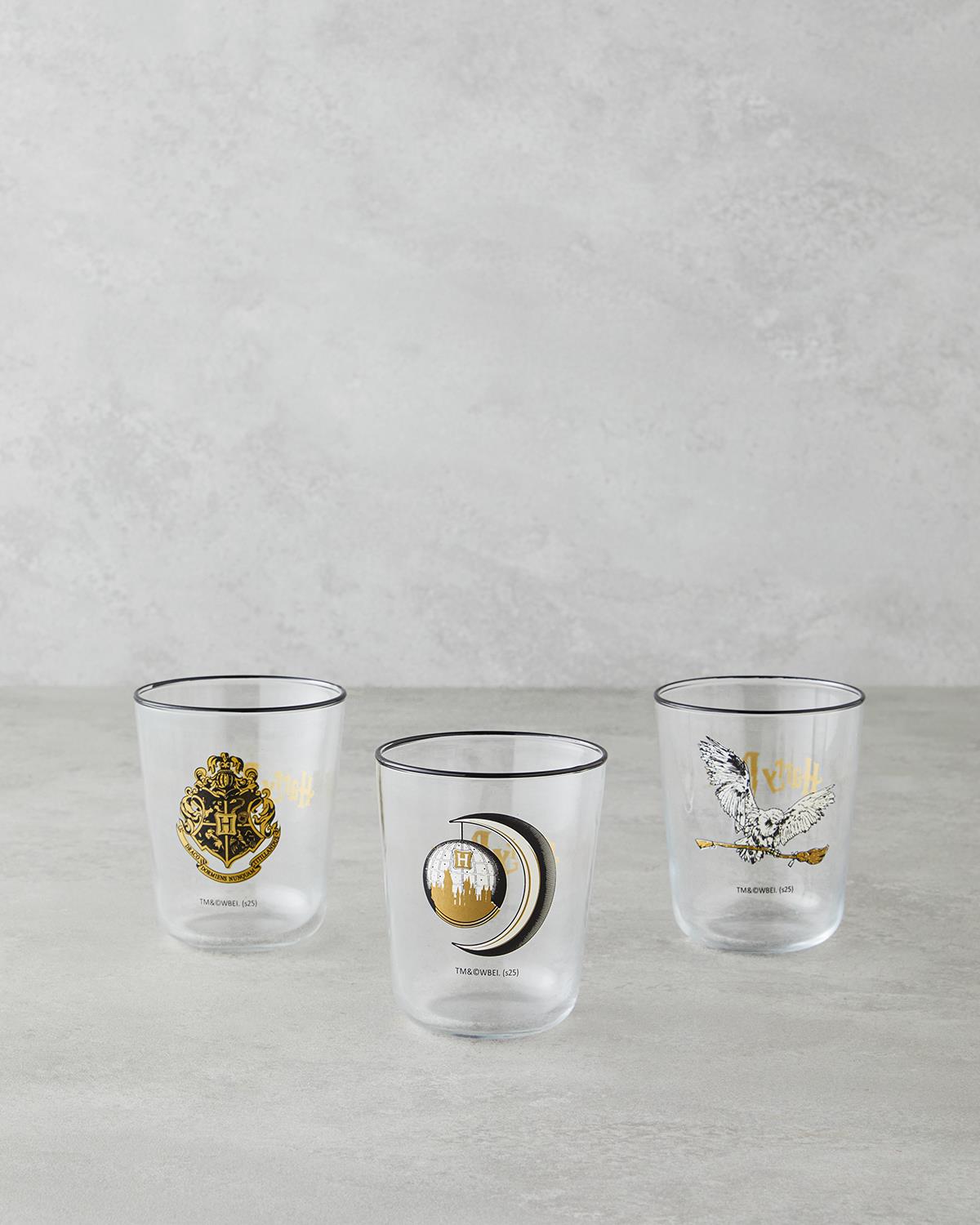 Harry Potter Cam 3'lü Lisanslı Bardak 315 Ml Renkli