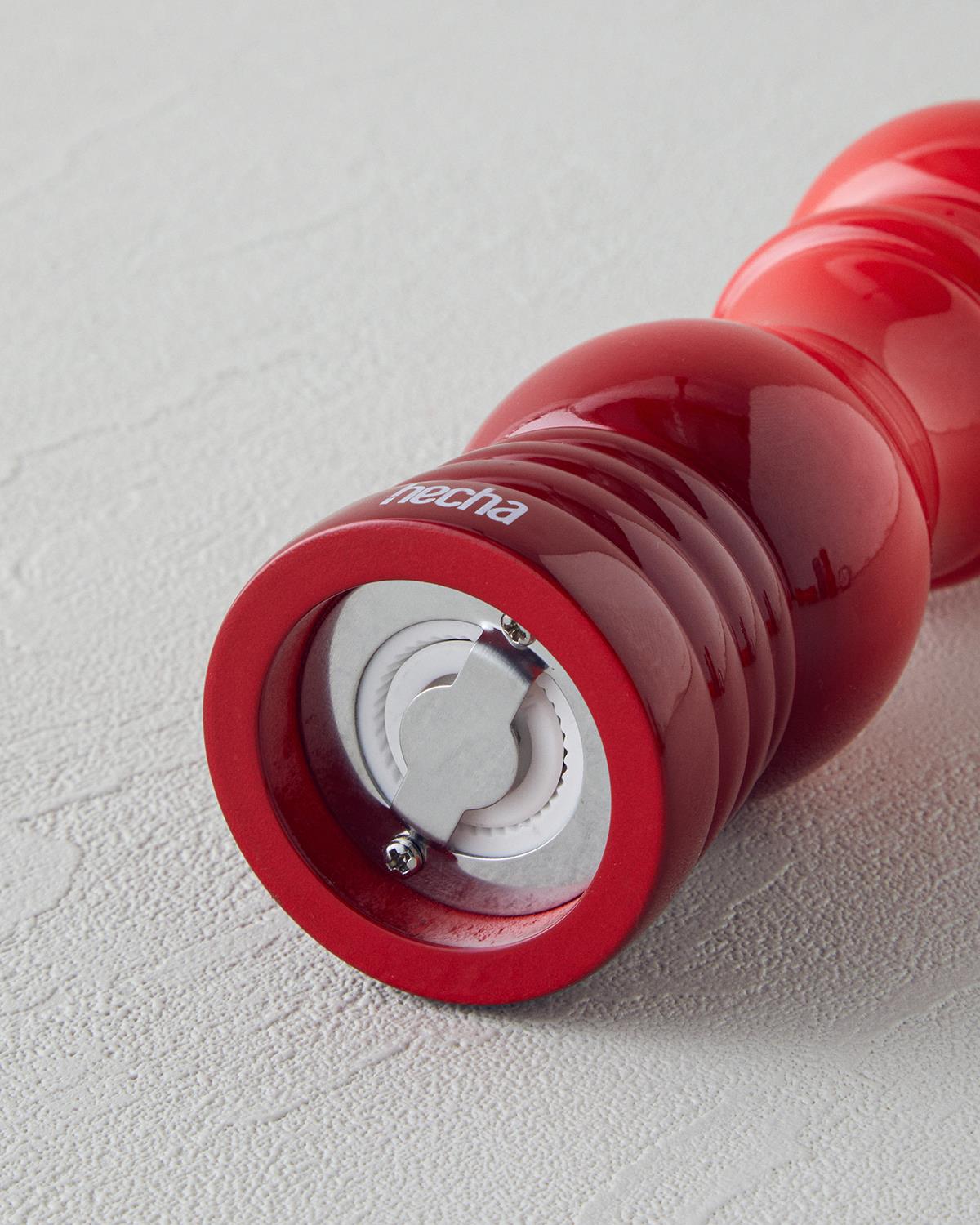 Hecha Meşe Değirmen 13 cm Kırmızı