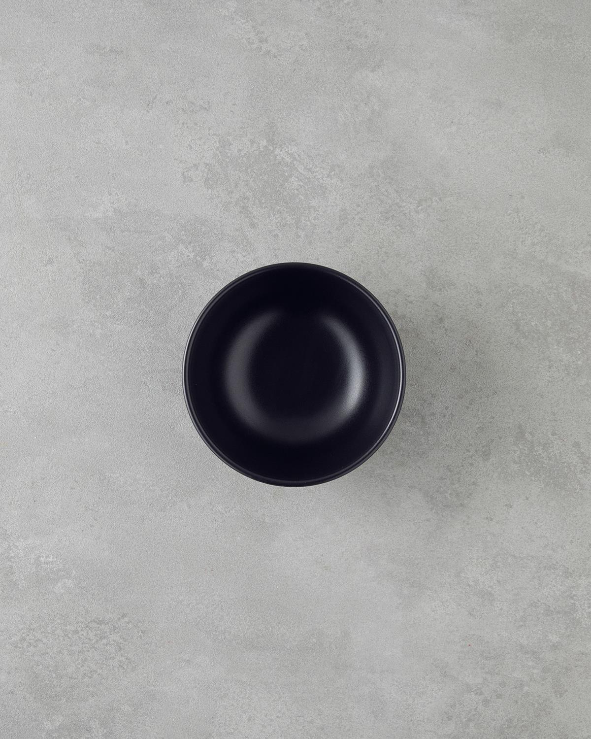 Hecha Seramik Yemek Takımı 4 Parça Tek Kişilik Siyah