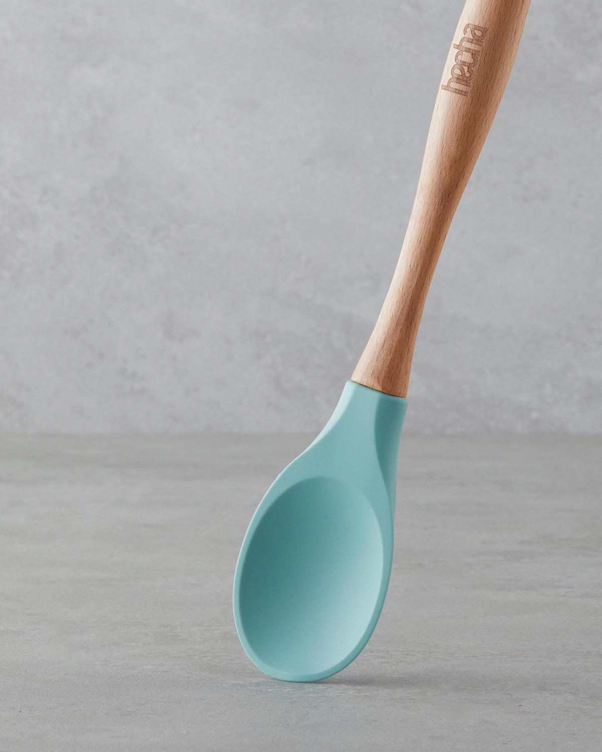 Hecha Silikon 3 Parça Servis Seti 28x32.5x31 cm Yeşil