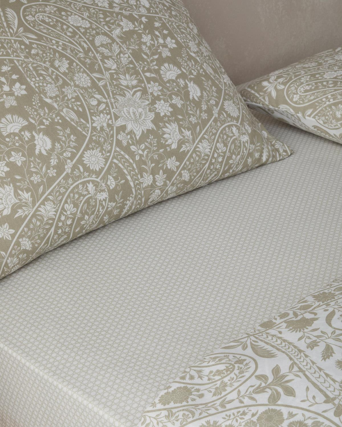 Heritage Grace Kolay Ütülenir Çift Kişilik Nevresim Takımı 200x220 cm Haki