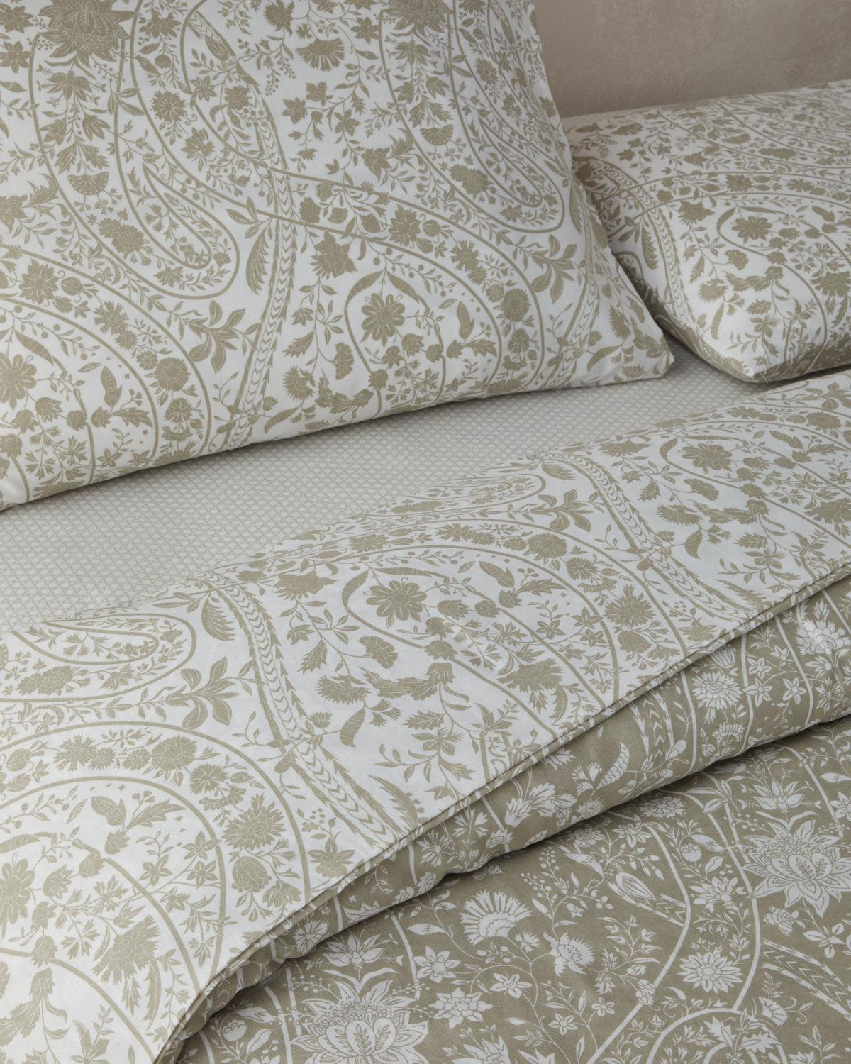 Heritage Grace Kolay Ütülenir Çift Kişilik Nevresim Takımı 200x220 cm Haki