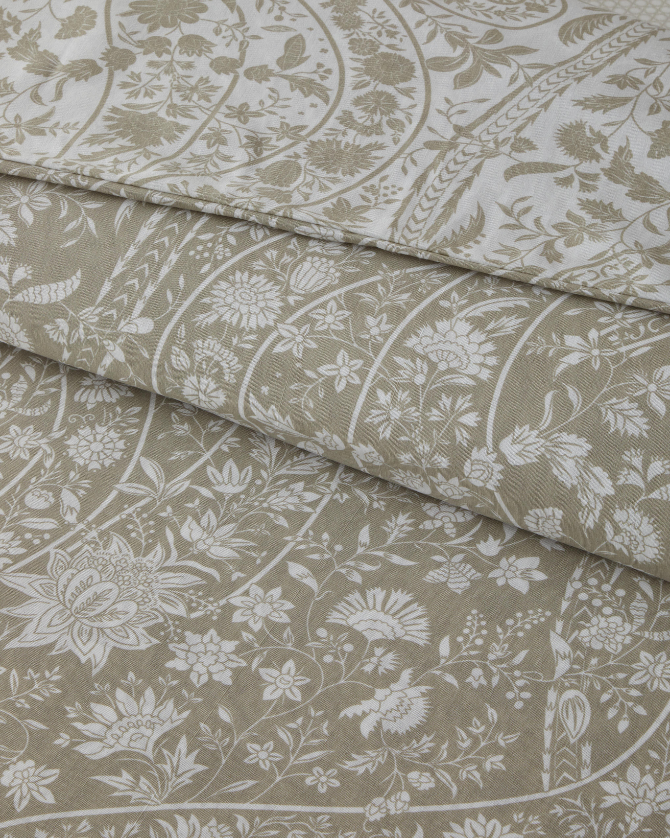 Heritage Grace Kolay Ütülenir Tek Kişilik Nevresim Takımı 160x220 cm Haki