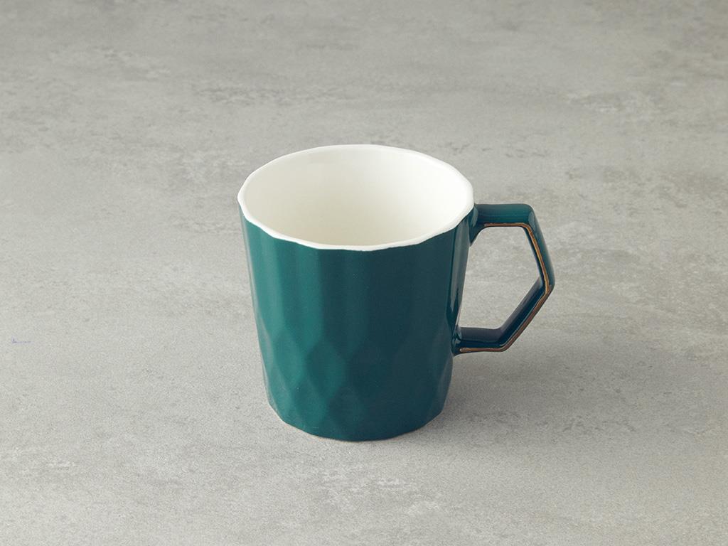 Hestia New Bone China Kupa Koyu Yeşil