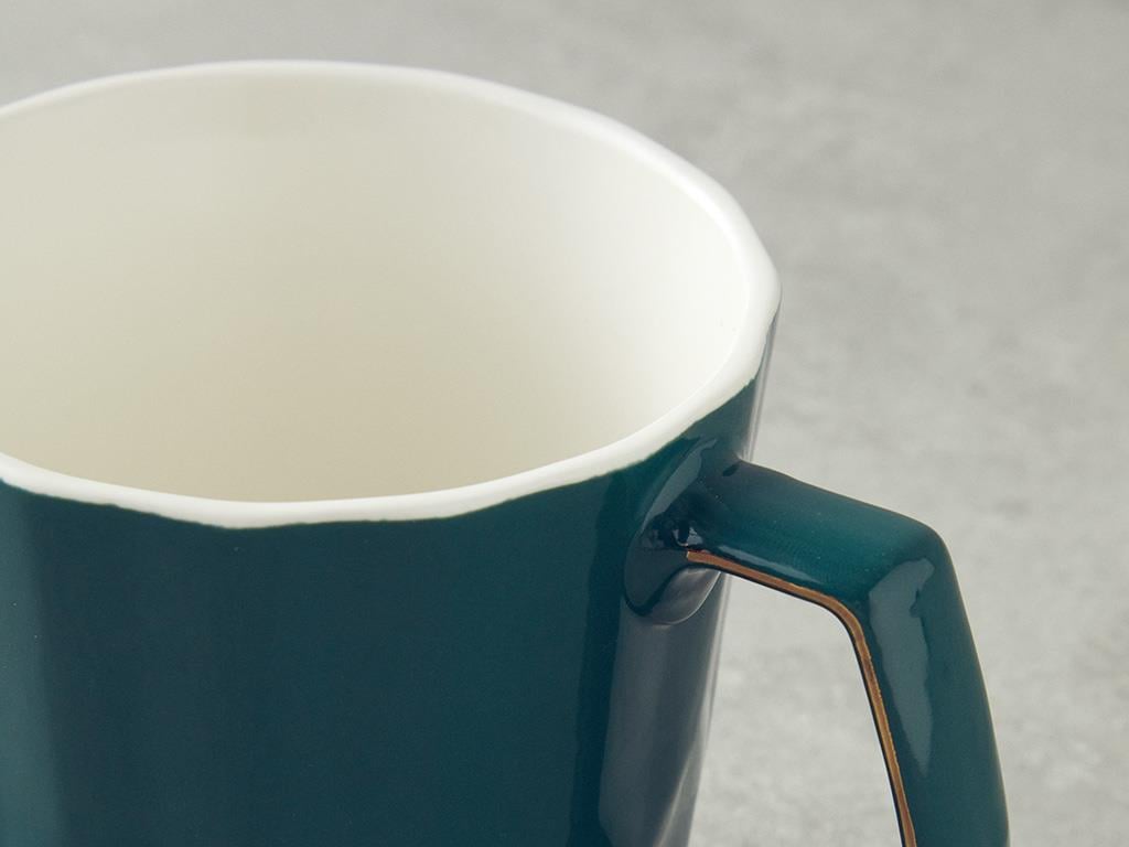Hestia New Bone China Kupa Koyu Yeşil