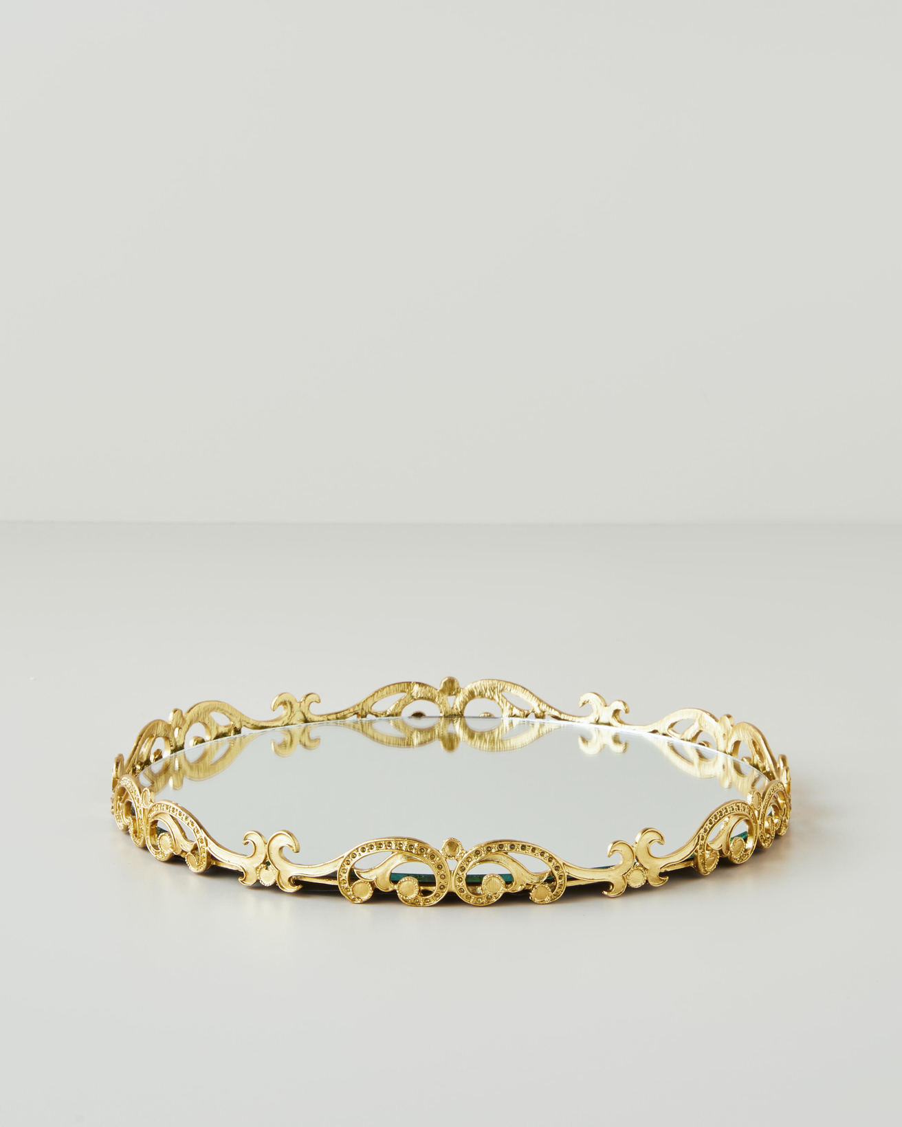 Hira Metal Dekoratif Tepsi 5,5 cm Gold