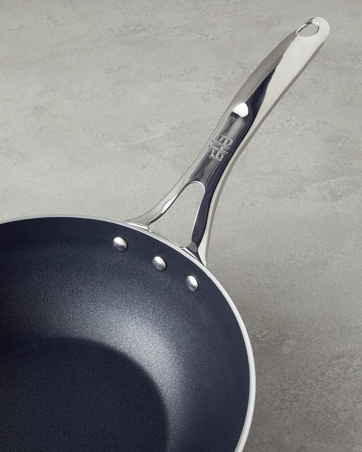 Horeca Alüminyum Wok Tava 26 cm Siyah