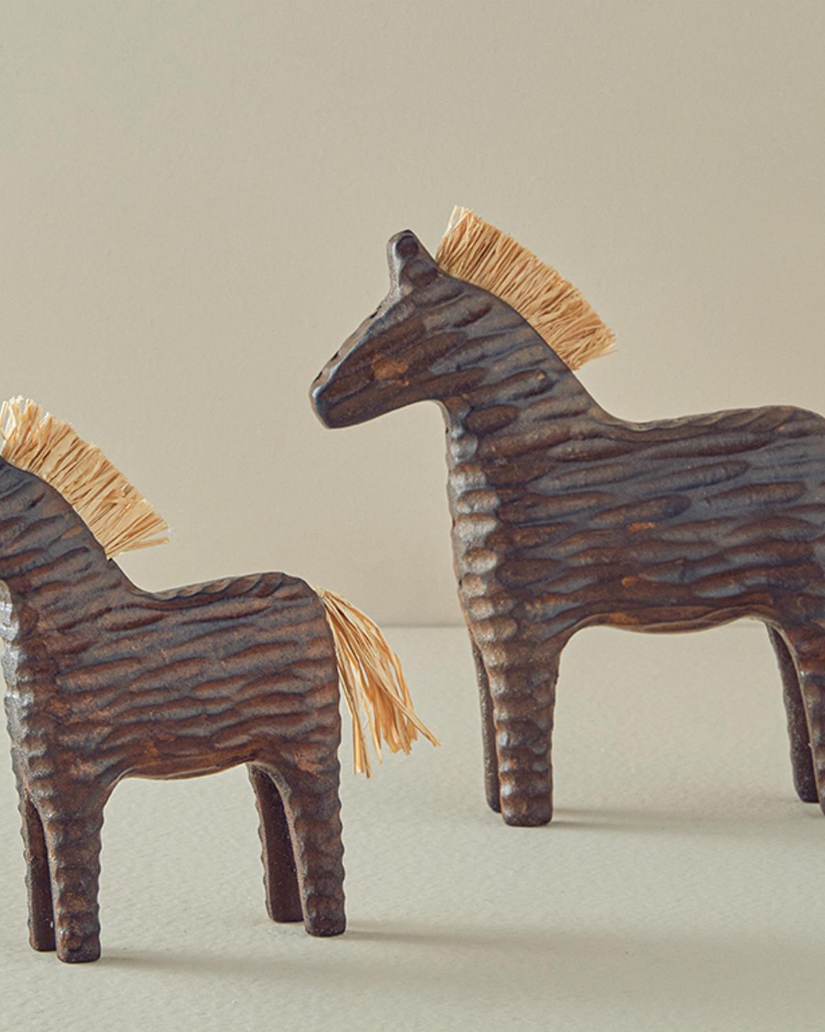 Horse Polyresin Biblo Kahverengi