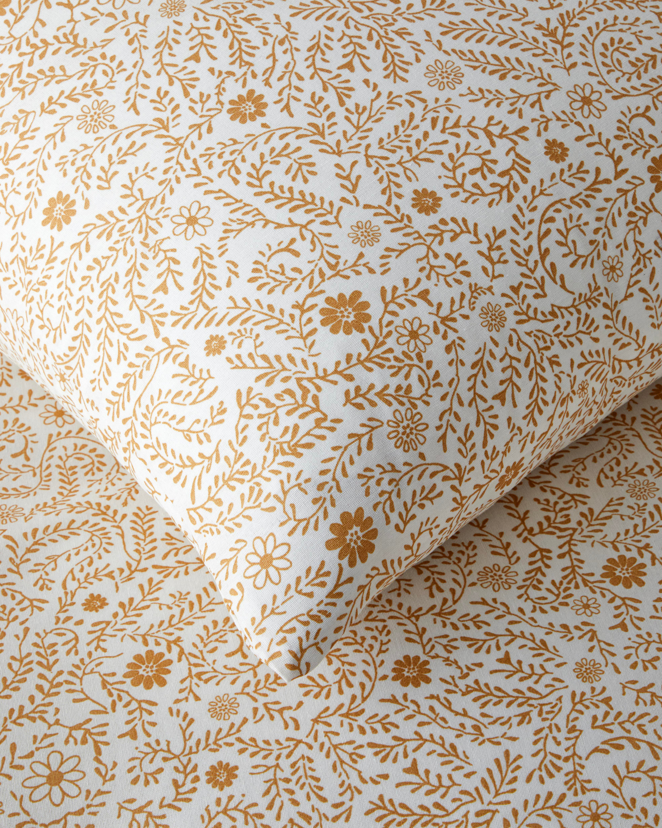 Ivy Blush Kolay Ütülenir Tek Kişilik Nevresim Takımı 160x220 cm Hardal