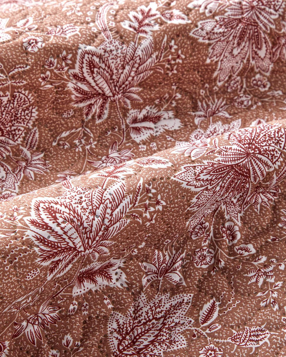 Jacobean Plaid Çift Kişilik Çok Amaçlı Örtü 200x220 cm Bordo