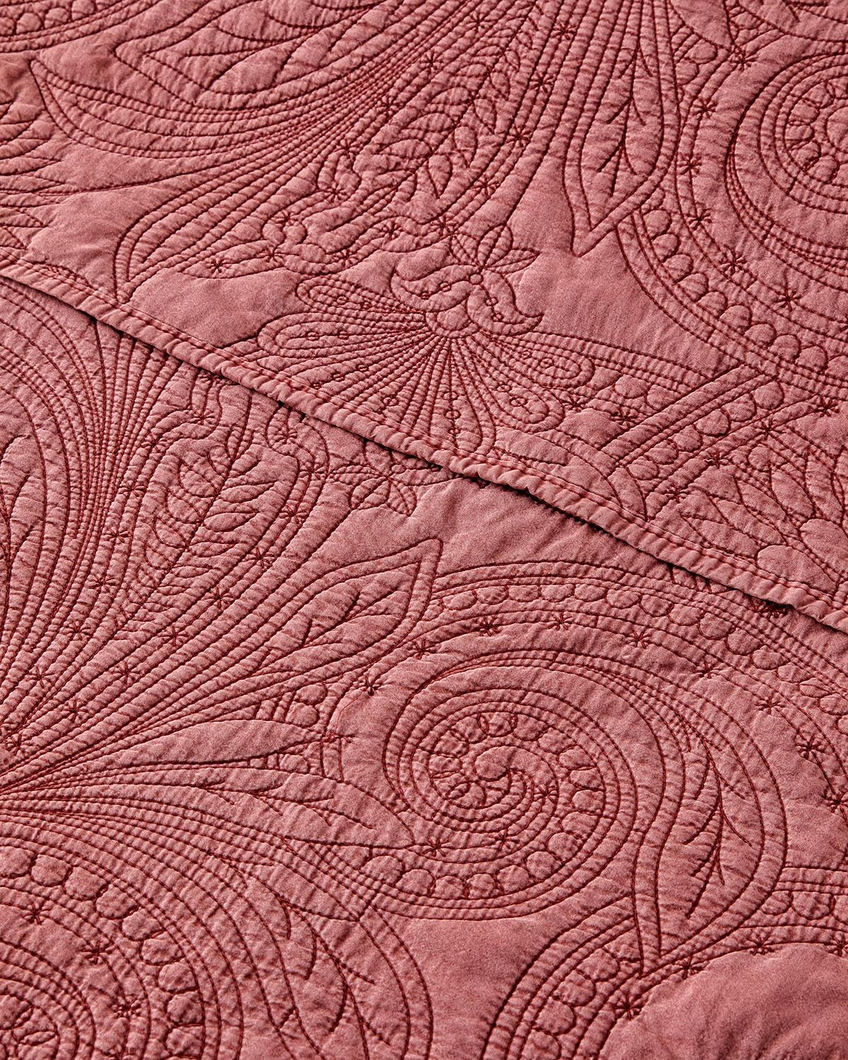 Jardin Belle Çift Kişilik Yatak Örtüsü Takımı 200x220 cm Bordo