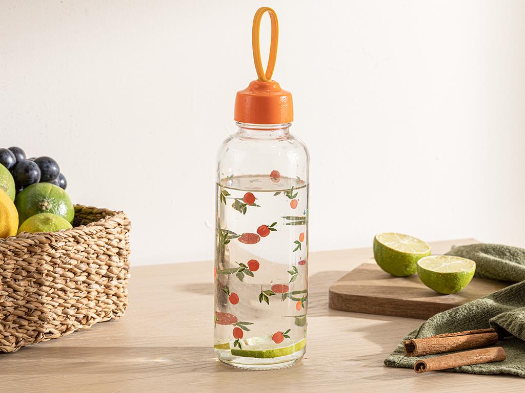 Jasmine Cam Şişe 450 ml Renkli