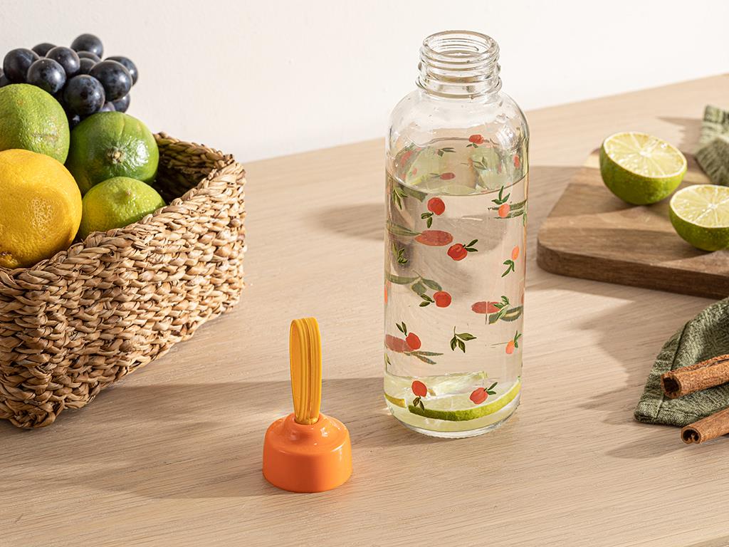 Jasmine Cam Şişe 450 ml Renkli