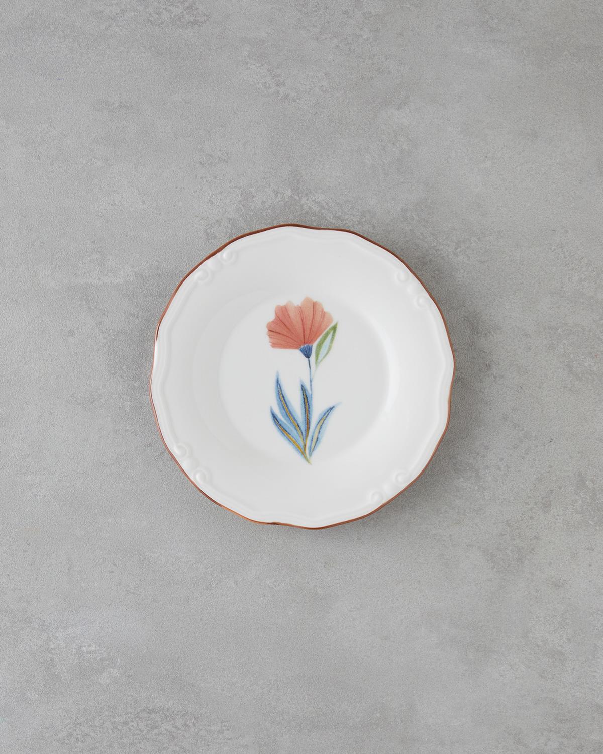 Jessica Porselen 20 Parça 6 Kişilik Kahvaltı Takımı Renkli