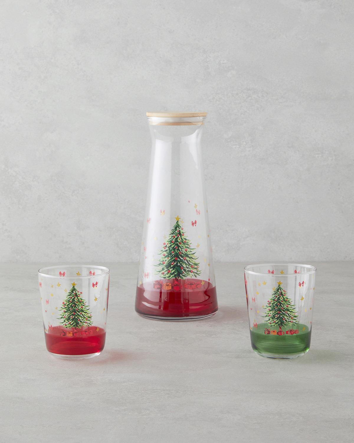 Jingle Tree Cam 3 Parça Su Takımı 1150 ml + 315 ml Renkli