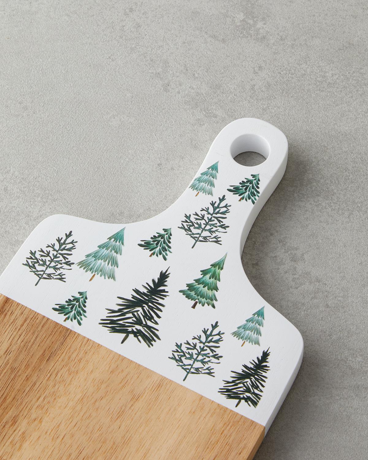 Joy Akasya Sunumluk 25,3x13,5 cm Beyaz - Yeşil