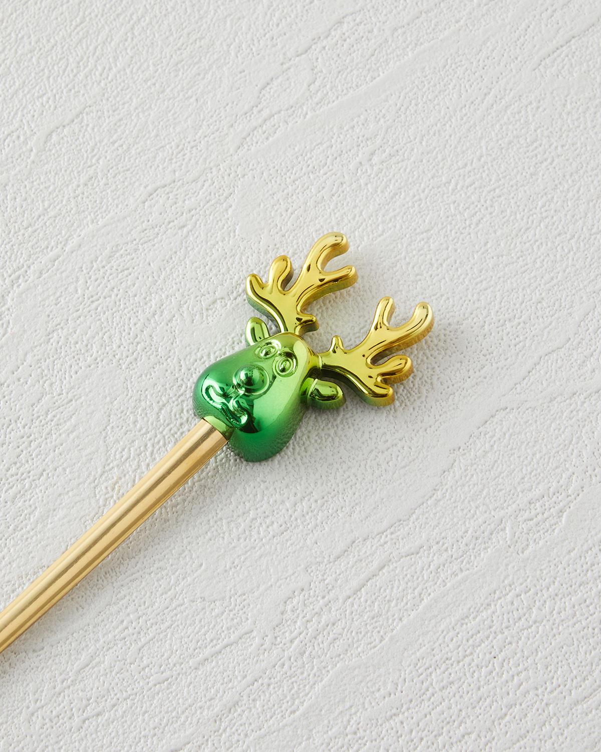 Joyduo Paslanmaz Çelik Tatlı Kaşığı 2 Parça Gold