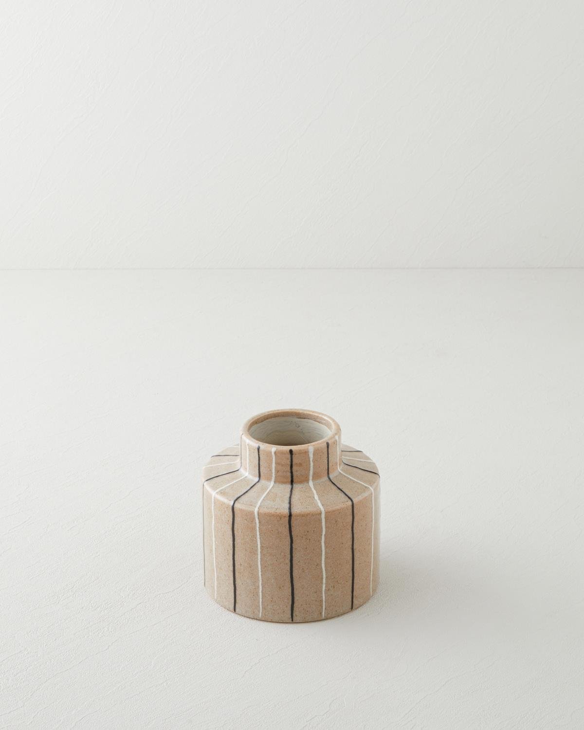 Karmin Vazo 14 cm Kahve