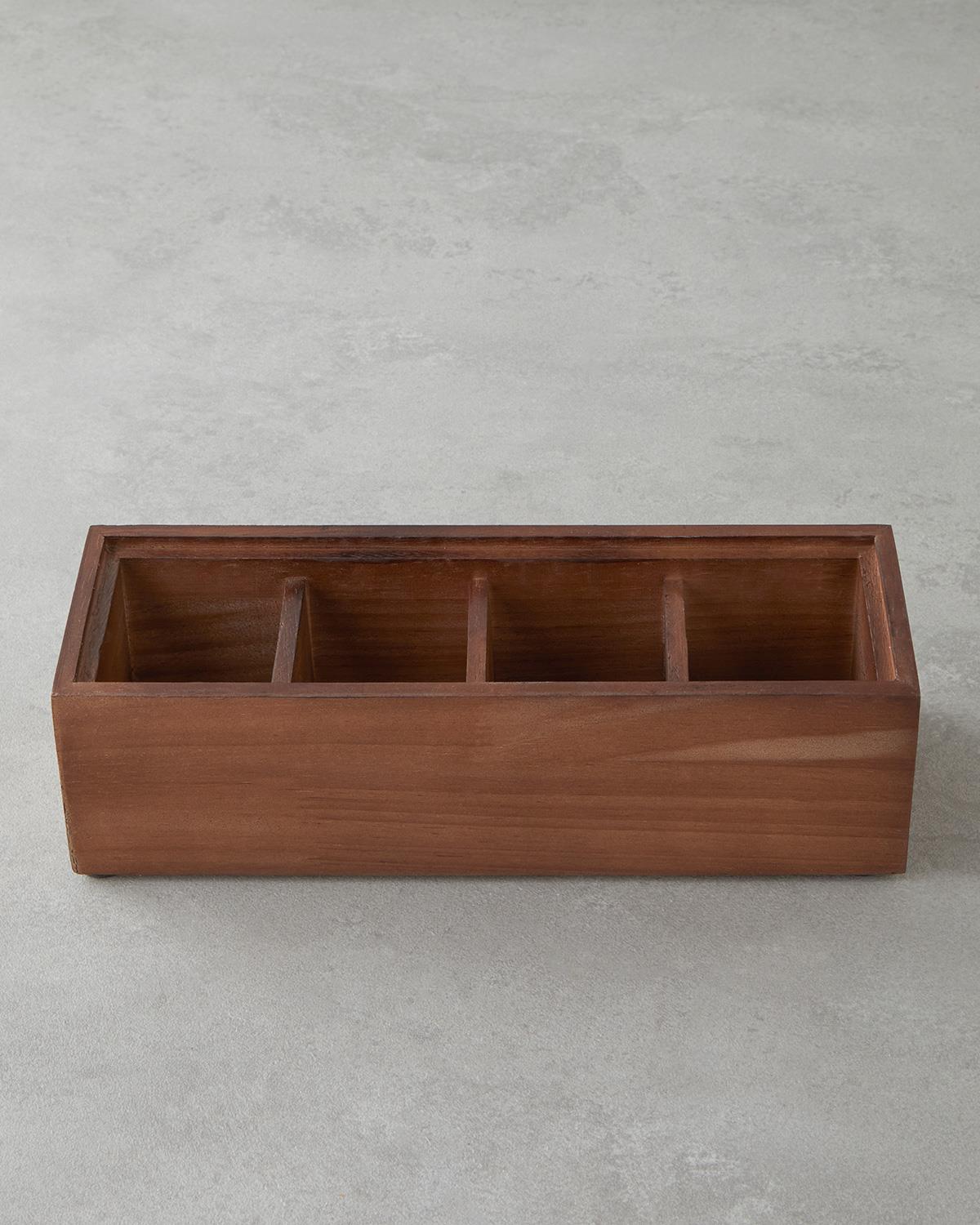 Kavita Takı Kutusu 26,5x8,5x9,5 cm Koyu Kahverengi