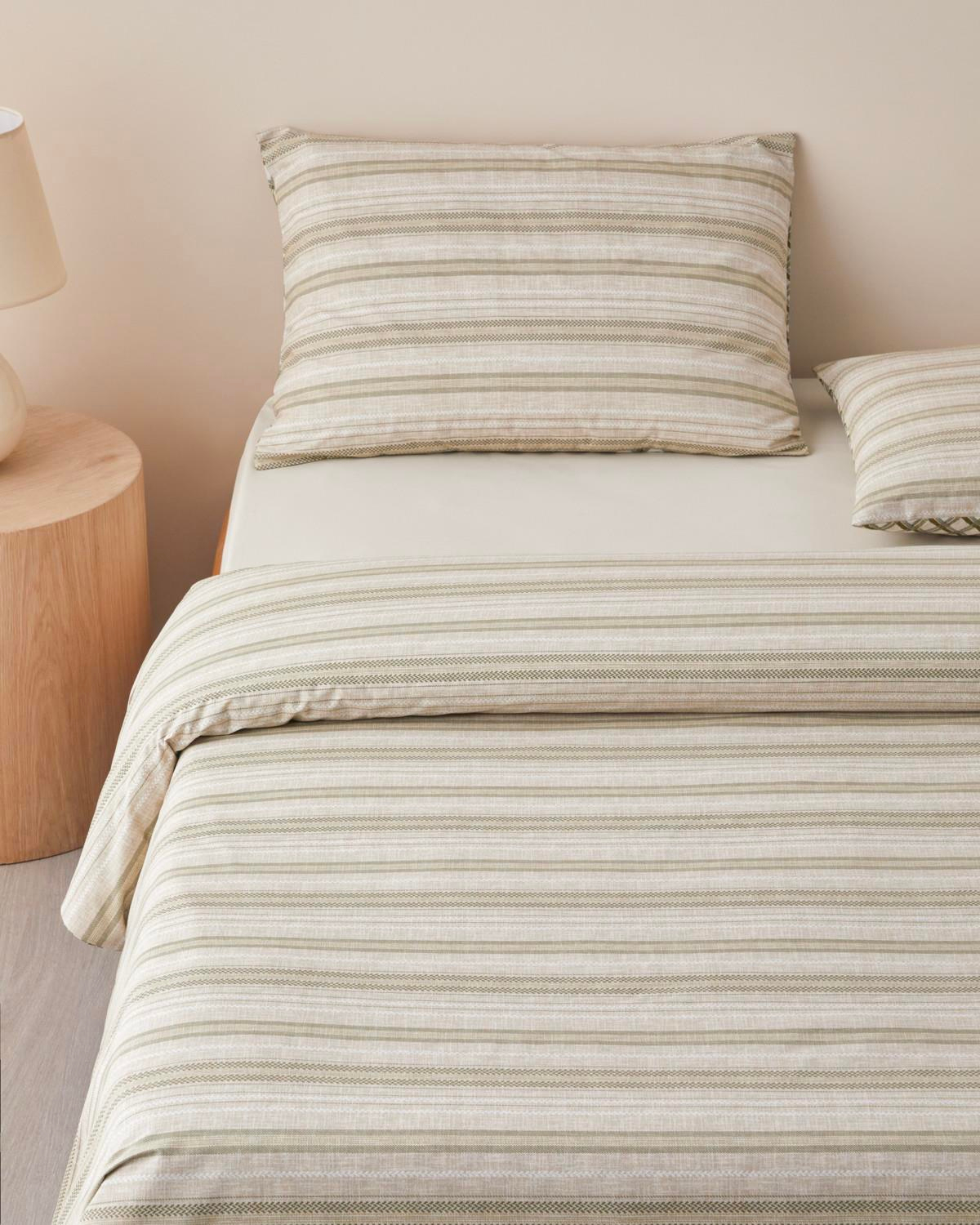 Knitline Pamuk Çift Kişilik Nevresim Takımı 200x220 cm Yeşil