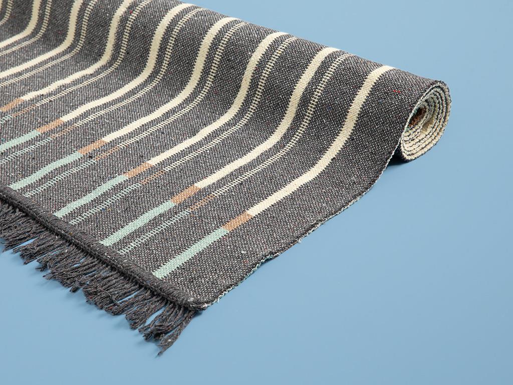 Lara Lue Dokuma Kilim Krem-Antrasit
