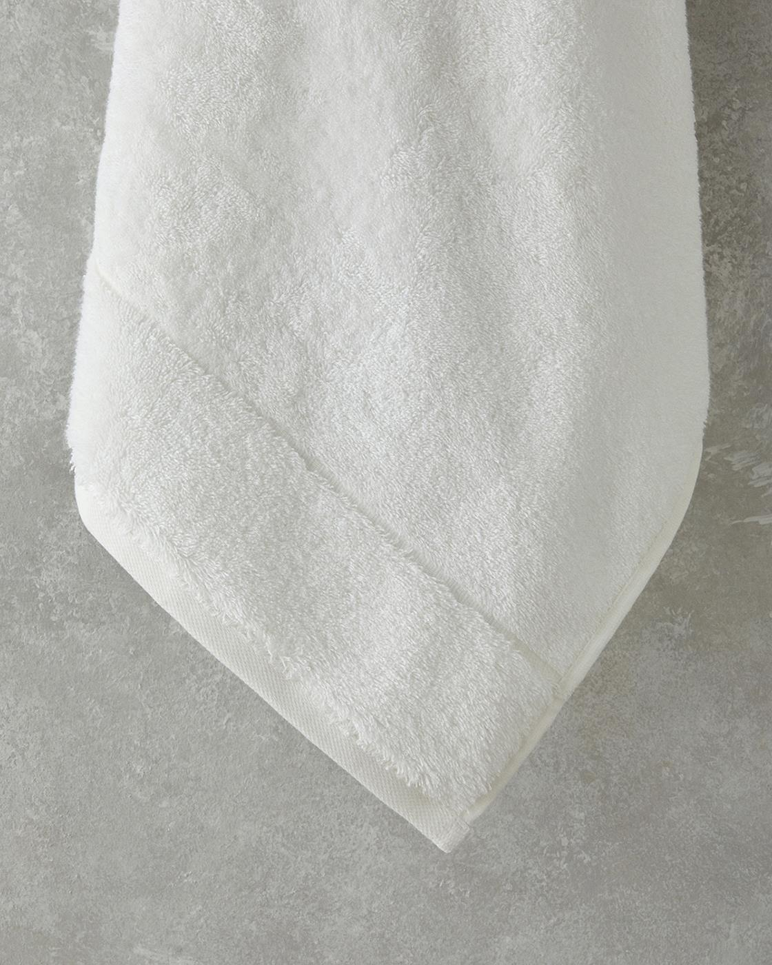 Leafy Bambu Banyo Havlusu 70x140 cm Ekru