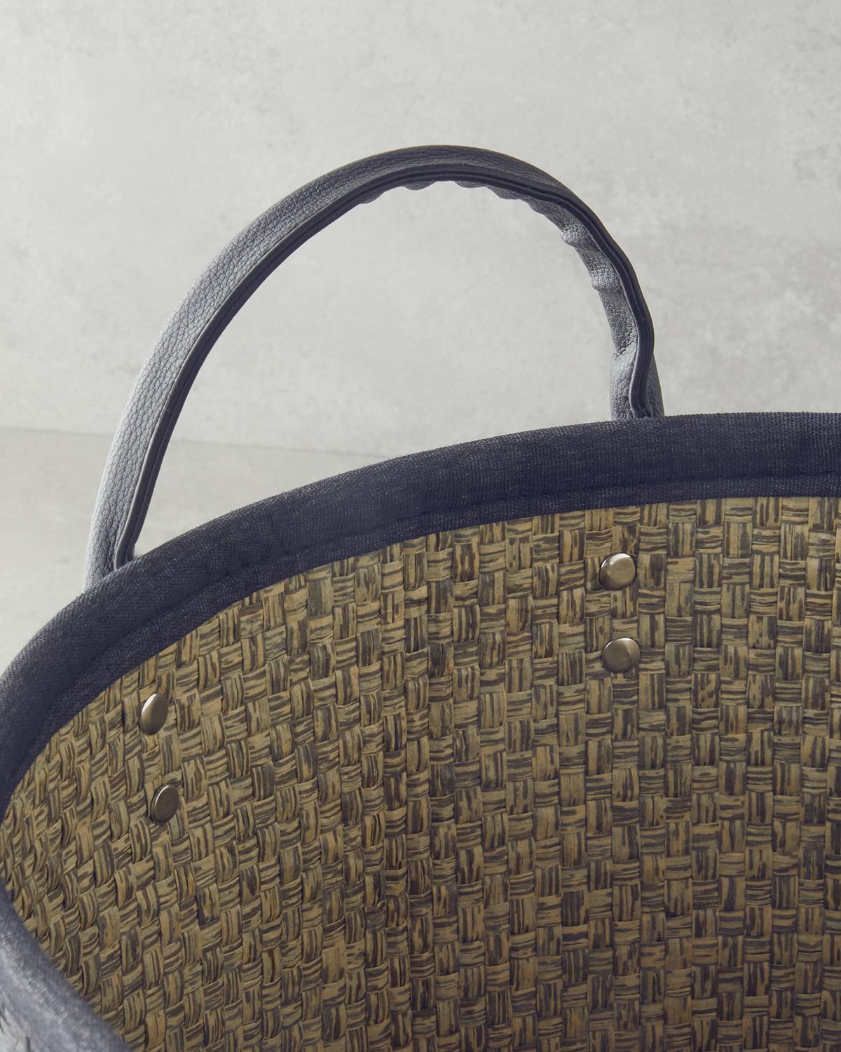 Lerna Sepet 31x27 cm Siyah - Beyaz
